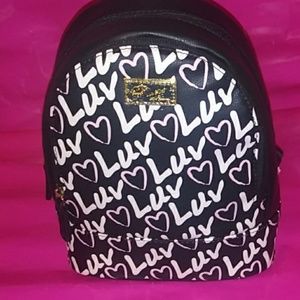 Betsy Johnson mini backpack w/luv